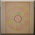 A21. Unframed watercolor flower. 20”h x 16”w - $18 